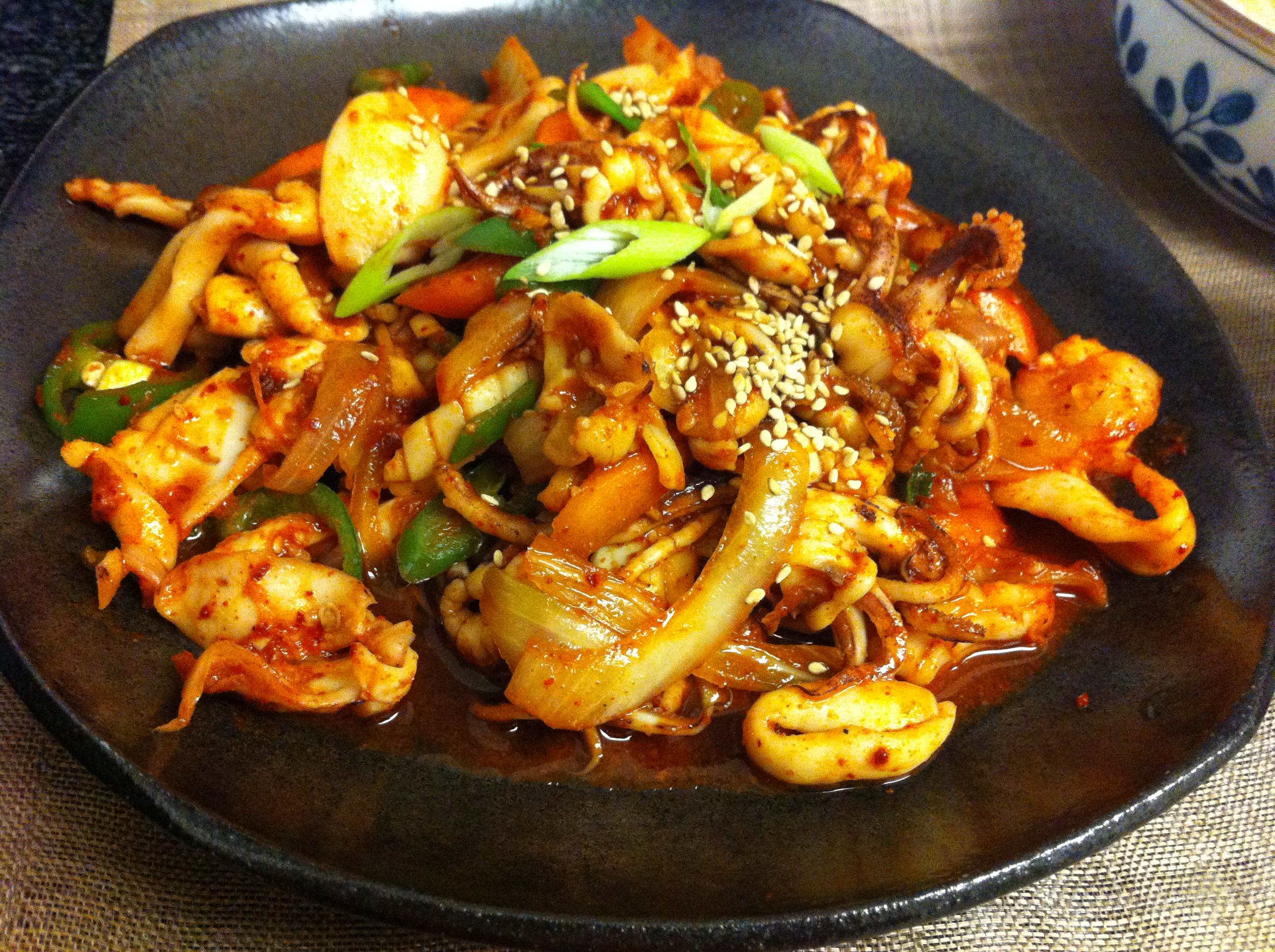 Ojingau-bokkeum (오징어볶음): Korean Spicy Squid  GANGNAM KITCHEN